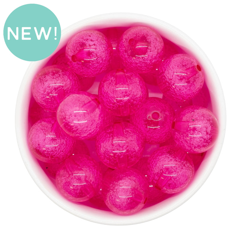 Hot Pink Bubble Beads 20mm (Package of 10)