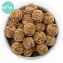 Khaki Chantelle Wrapped 16mm Bead (Package of 10)