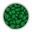 Kelly Green Silicone Abacus Beads 8x14mm (Package of 10)