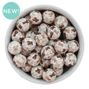 Teddy Bear Printed Silicone Beads 15mm (Package of 10)