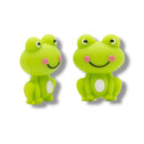 3-D Frog Silicone Focal Bead 30x23x15mm (Package of 2)