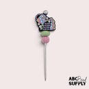 Bloom Where You are Planted Silicone Focal Bead 26x30mm (Package of 2)