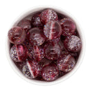 Garnet & Clear Shimmer Duo w/Silver Foil Beads 20mm (Package of 10)