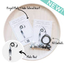 Grey Tones Lentil Flower Lanyard Kit