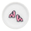 Audio Book Worm Silicone Focal Bead 29x24mm (Package of 2)