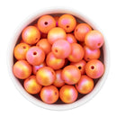 Coral Iridescent Satin Finish Beads 16mm (Package of 10)