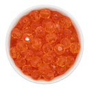 Orange Translucent Facet Beads 12mm (Package of 20)