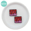 Sleigh Girl Sleigh Silicone Focal Bead 24x27mm (Package of 2)