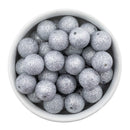 Silver Glitter Dust Beads 16mm (Package of 10)
