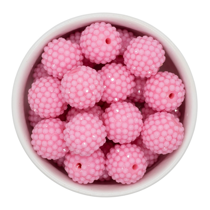 Ballet Pink Opaque Rhinestone Beads 20mm (Package of 10)