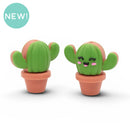 3-D Cactus Cutie Silicone Focal Bead 28x29x16mm (Package of 2)