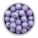 Lilac Iridescent Satin Finish Beads 16mm (Package of 10)