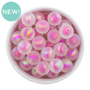 Wild Berry Iridescent Satin Finish Color Core Beads 16mm (Package of 10)