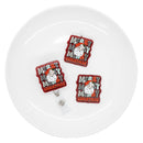 Merry Merry Merry Christmas Santa Acrylic Accent 44x40mm (Package of 1)