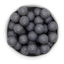 Fossil Glitter Silicone Beads 15mm (Package of 10)