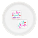 You Have Spent Enough Time at War with Yourself... Just Breathe Silicone Focal Bead 30x25mm (Package of 2)