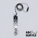 Grey Tones Lentil Flower Lanyard Kit