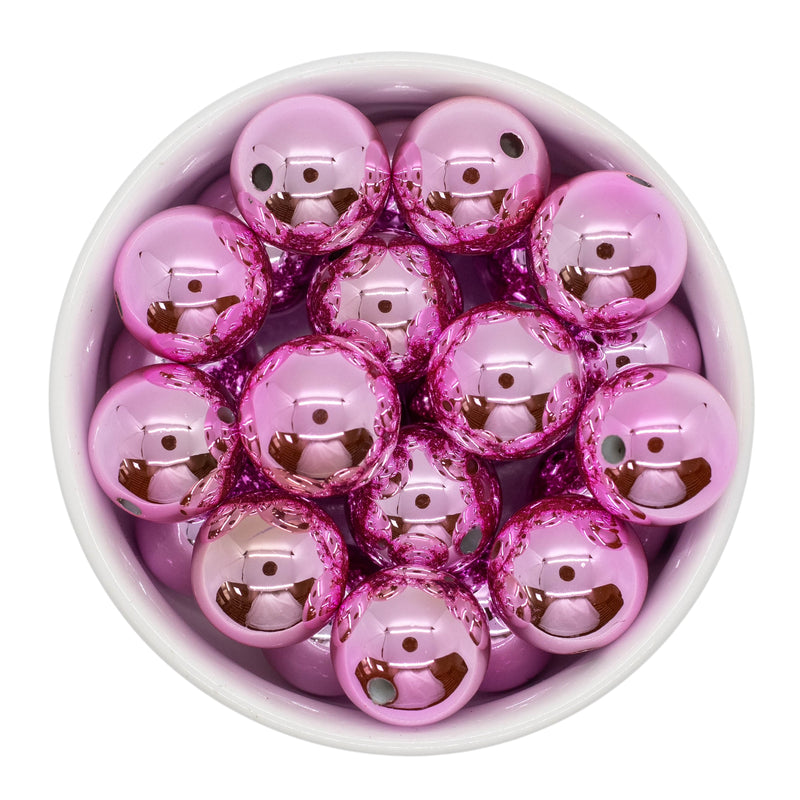 Ballet Pink UV Shine Beads 20mm (Package of 10)