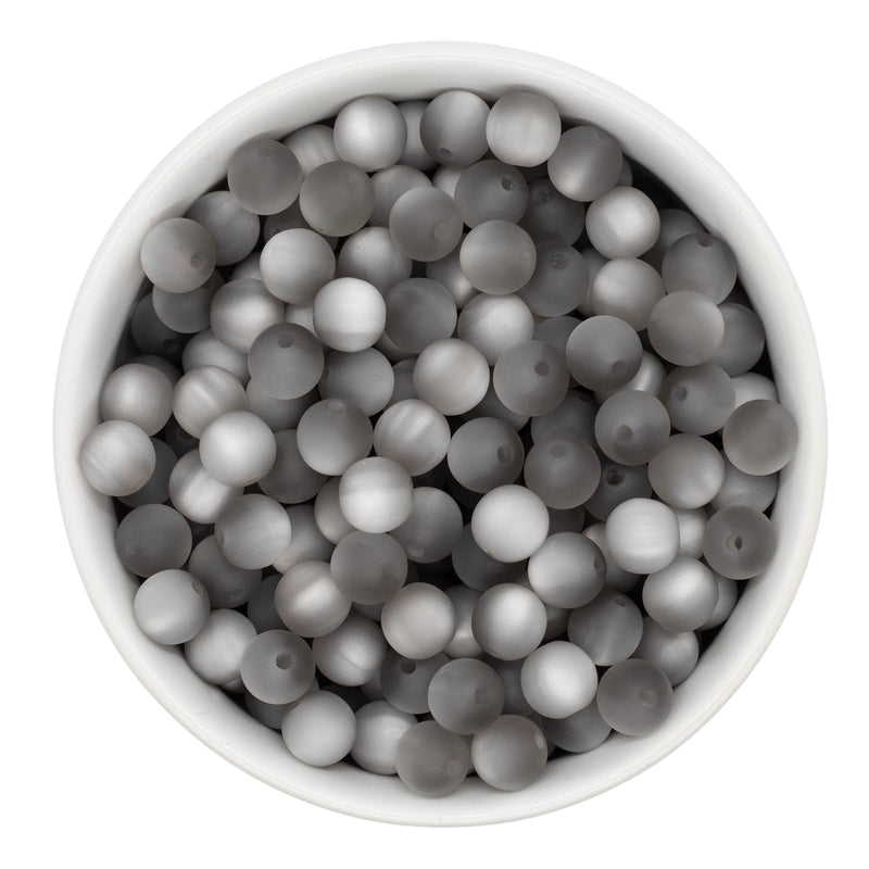 Grey Matte Pearly Luster Beads 8mm (Package of Approx. 50 Beads)