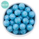 Azure Shimmery Liquid Effect Marble Beads 16mm (Package of 10)