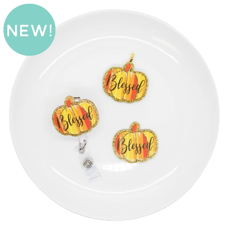 Blessed Pumpkin Acrylic Accent 40x45mm (Package of 1)