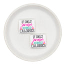 If Only Sarcasm Burned Calories Silicone Focal Bead 23x28mm (Package of 2)