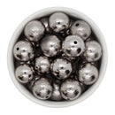 Hematite Hammered Metal Effect UV Beads 20mm (Package of 10)
