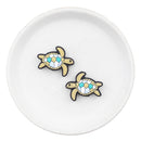 Cool Sea Turtle Silicone Focal Bead 23x30mm (Package of 2)