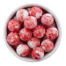 Red Hot Liquid Marble Effect Bead 20mm (Package of 10)
