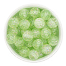 Chartreuse Translucent Holographic Spangle Beads 16mm (Package of 10)