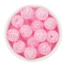 Light Pink Crackle Beads 20mm (Package of 10)