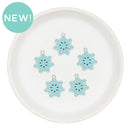 Shades of Blue Snowflake Enamel Charm 21x19mm (Package of 5)