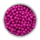 Hot Pink Solid Beads 8mm (Package of Approx. 50 Beads)