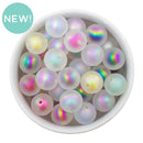 Iridescent Satin Finish Color Core Bead Mix 16mm (Package of 30)