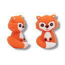 3-D Fox Silicone Focal Bead 28x19x16mm (Package of 2)