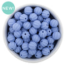 Placid Blue Solid Pumpkin 12mm Silicone Beads (Package of 10)