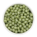 Sage Super Glitter Beads 8mm (Package of Approx. 50 Beads)
