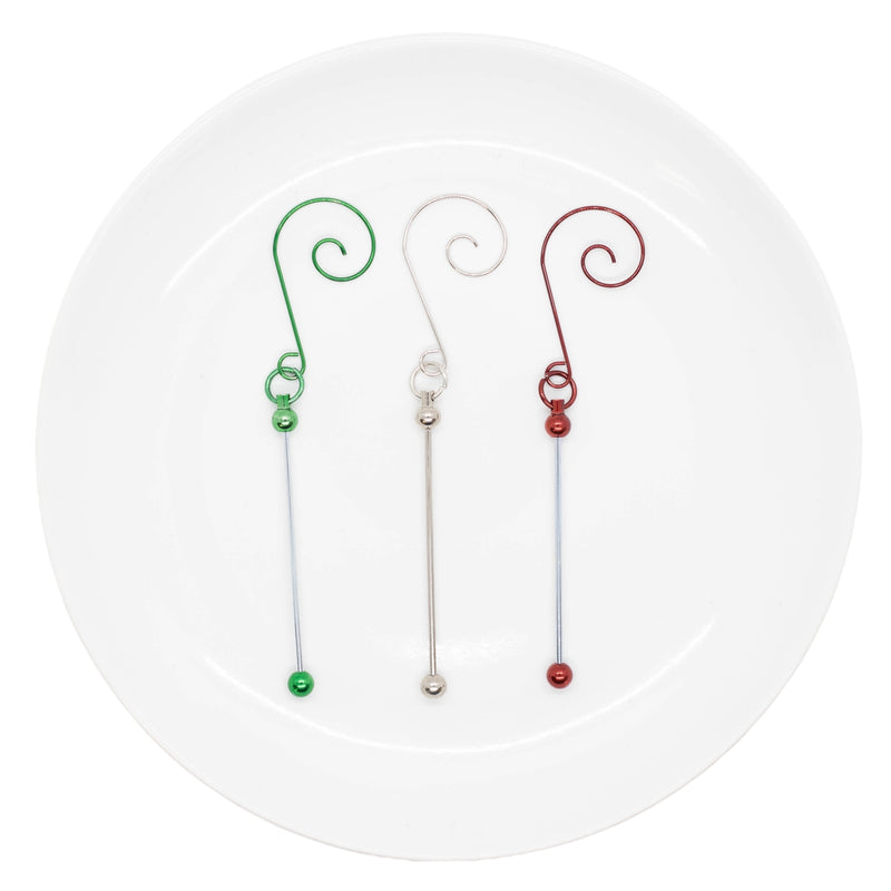 Beadable Ornaments on Swirl Hooks (Package of 1)