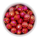 Red Iridescent Disco Beads 16mm (Package of 10)
