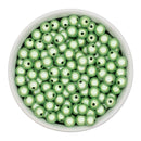 Chartreuse Green Illusion Beads 8mm (Package of Approx. 50 Beads)