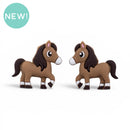 3-D Horse Silicone Focal Bead 33x11x34mm (Package of 2)