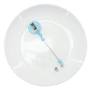 Aqua Solid Beadable Badge Reel (Package of 1)