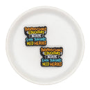 Paraprofessional Educators Because Even Teachers Need Heroes Silicone Focal Bead 26x31mm (Package of 2)