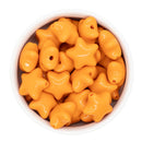 Orange Solid Star Bead 21mm (Package of 5)