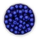Royal Blue Translucent Pumpkin White Core Beads 12mm (Package of 20)