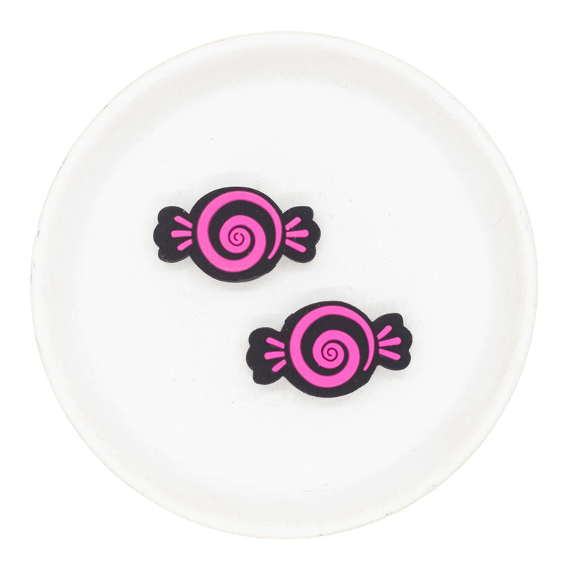 Swirl Candy Silicone Focal Bead 20x34mm (Package of 2)