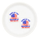 Home of the Free Because of the Brave Silicone Focal Bead 30mm (Package of 2)