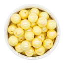 Daffodil Iridescent Crinkle Textured Beads 16mm (Package of 10)