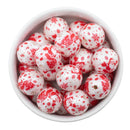 Santa Printed Beads 20mm (Package of 10)