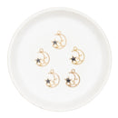 Moon & Star Charm 17x16mm (Package of 5)